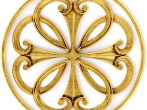 stucco collection ceiling rosette 3D 모델