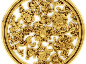 stucco collection ceiling rosette 3D Model
