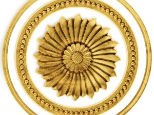 stucco collection ceiling rosette 3D 모델