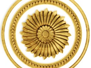 stucco collection ceiling rosette 3D Model