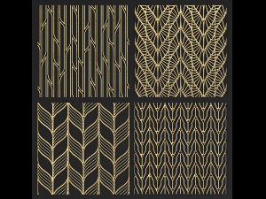collection of golden lattice Model 3D