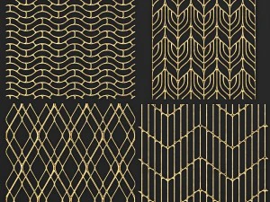 collection of golden lattice 3D Model