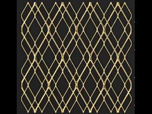collection of golden lattice 3D Model