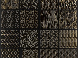 collection of golden lattice 3D Model
