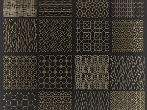 collection of golden lattice 3D Model