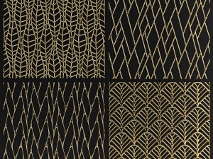 collection of golden lattice 3D Model