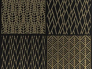 collection of golden lattice 3D Model