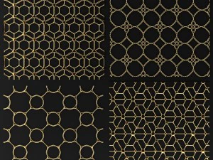 collection of golden lattice 3D Model