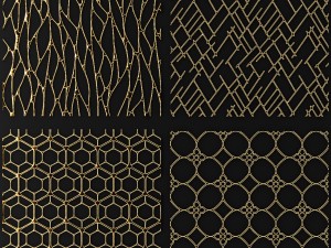 collection of golden lattice 3D Model