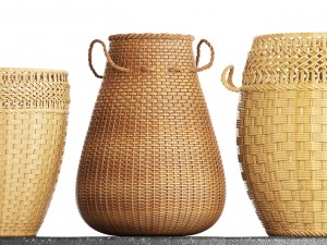 basket rattan 3D Model