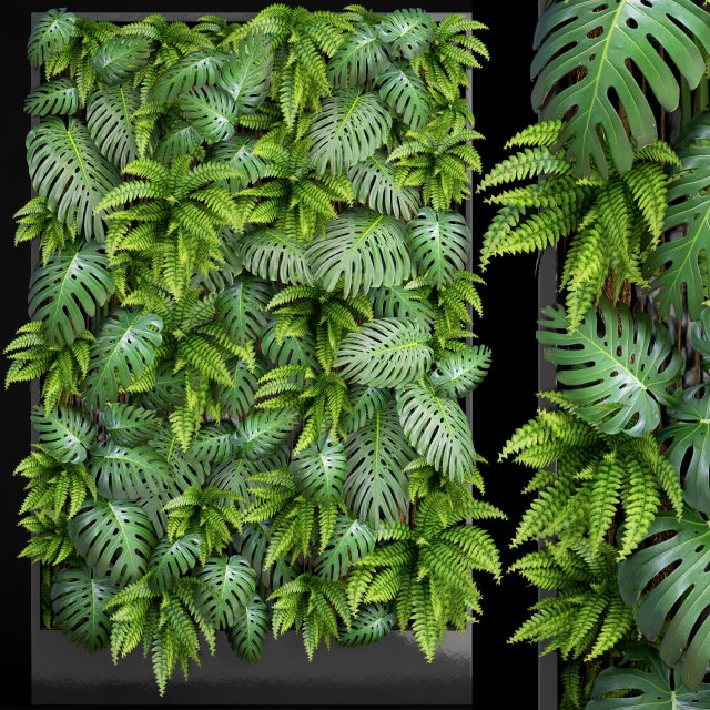 vertical gardening 3D 모델 .c4d .max .obj .3ds .fbx .stl .blend 