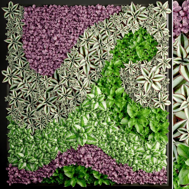 vertical gardening Model 3D .c4d .max .obj .3ds .fbx .stl .blend 