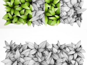 вертикальное озеленение 3D Модель