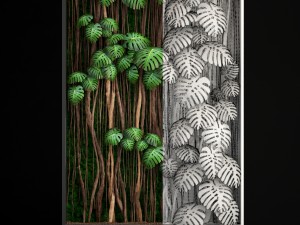vertical gardening monstera 3D Модель