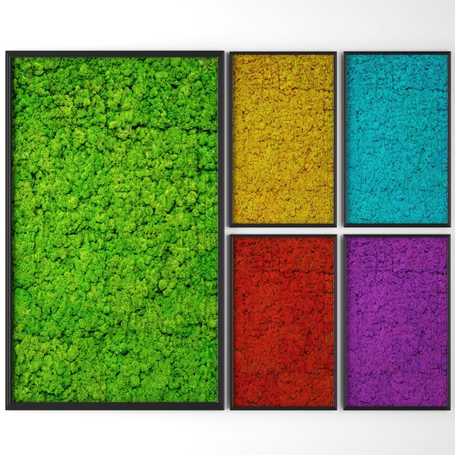 stabilized moss 3D Модель .c4d .max .obj .3ds .fbx .stl .blend 