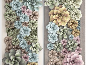 echeveria vertical garden 3D-Modell