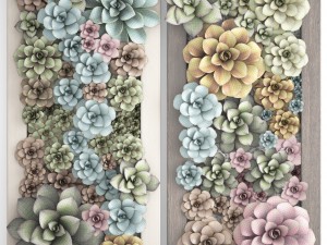 echeveria vertical garden 3D-Modell