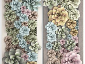 echeveria vertical garden 3D Model