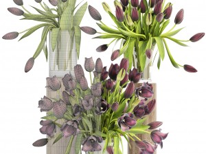 bouquet of tulips Modelo 3D