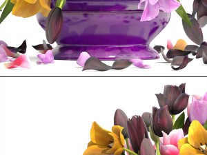 bouquet of tulips 3D 모델