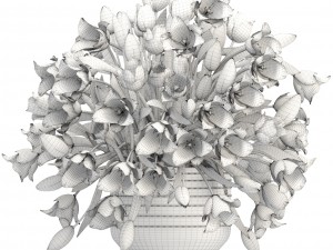 bouquet of tulips 3D Model
