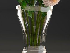bouquet of flowers dahlias 3D Model