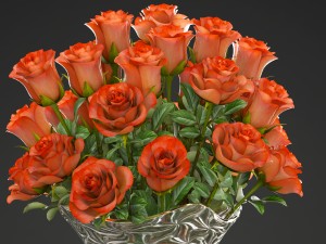 bouquet of roses 3D Модель