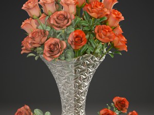 bouquet of roses 3D Модель