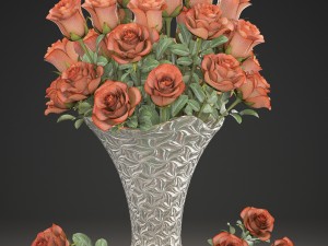 bouquet of roses 3D Модель