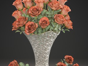 bouquet of roses 3D Модель