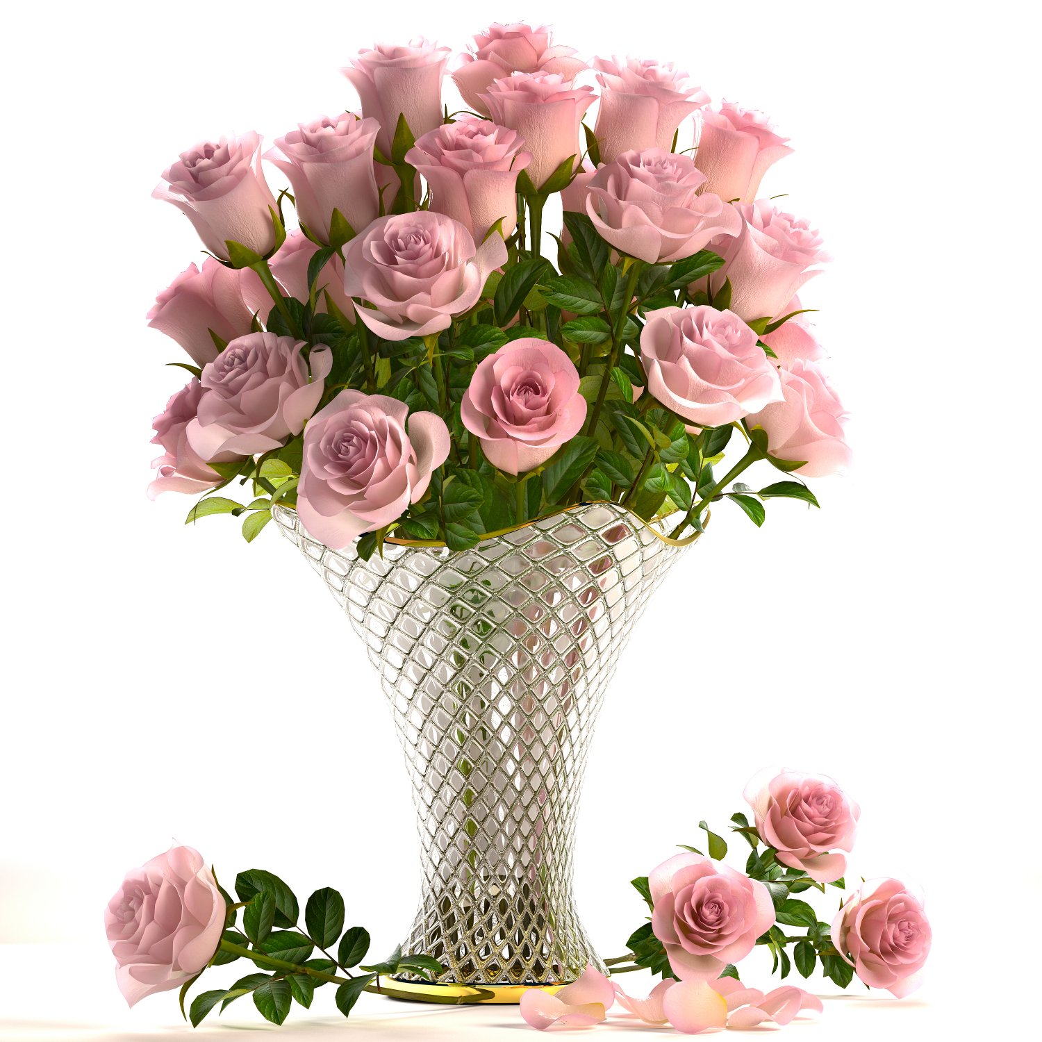 Bouquet Of Roses 3d Model In Flowers 3dexport