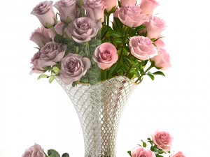 bouquet of roses 3Dモデル