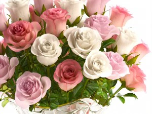 bouquet of roses 3D Model