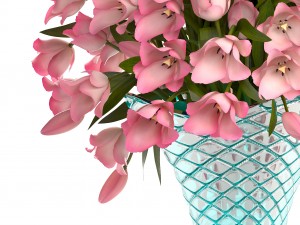 bouquet of tulips Model 3D