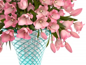 bouquet of tulips Model 3D