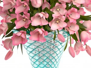 bouquet of tulips 3D Model