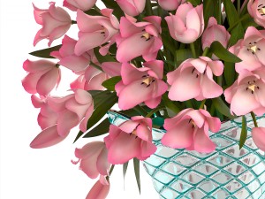 bouquet of tulips Model 3D