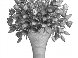 bouquet of tulips 3Dモデル