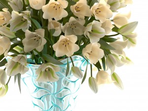 bouquet of tulips 3D Модель