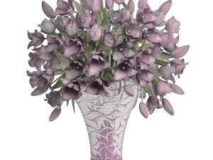 collection of bouquets of tulips 3D Model