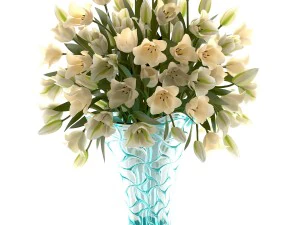 collection of bouquets of tulips 3D Model