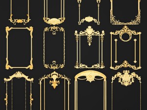 collection stucco molding frame 3D Model