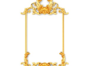 collection stucco molding frame 3D Model