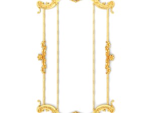 collection stucco molding frame 3D Model