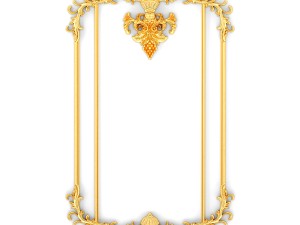 collection stucco molding frame 3D Model