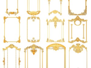 collection stucco molding frame 3D Model