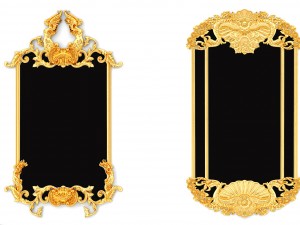 collection stucco molding frame 3D Model