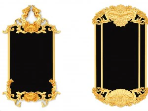 collection stucco molding frame 3D Model