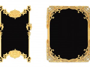 collection stucco molding frame 3D Model