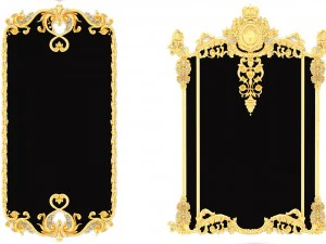 collection stucco molding frame 3D Model